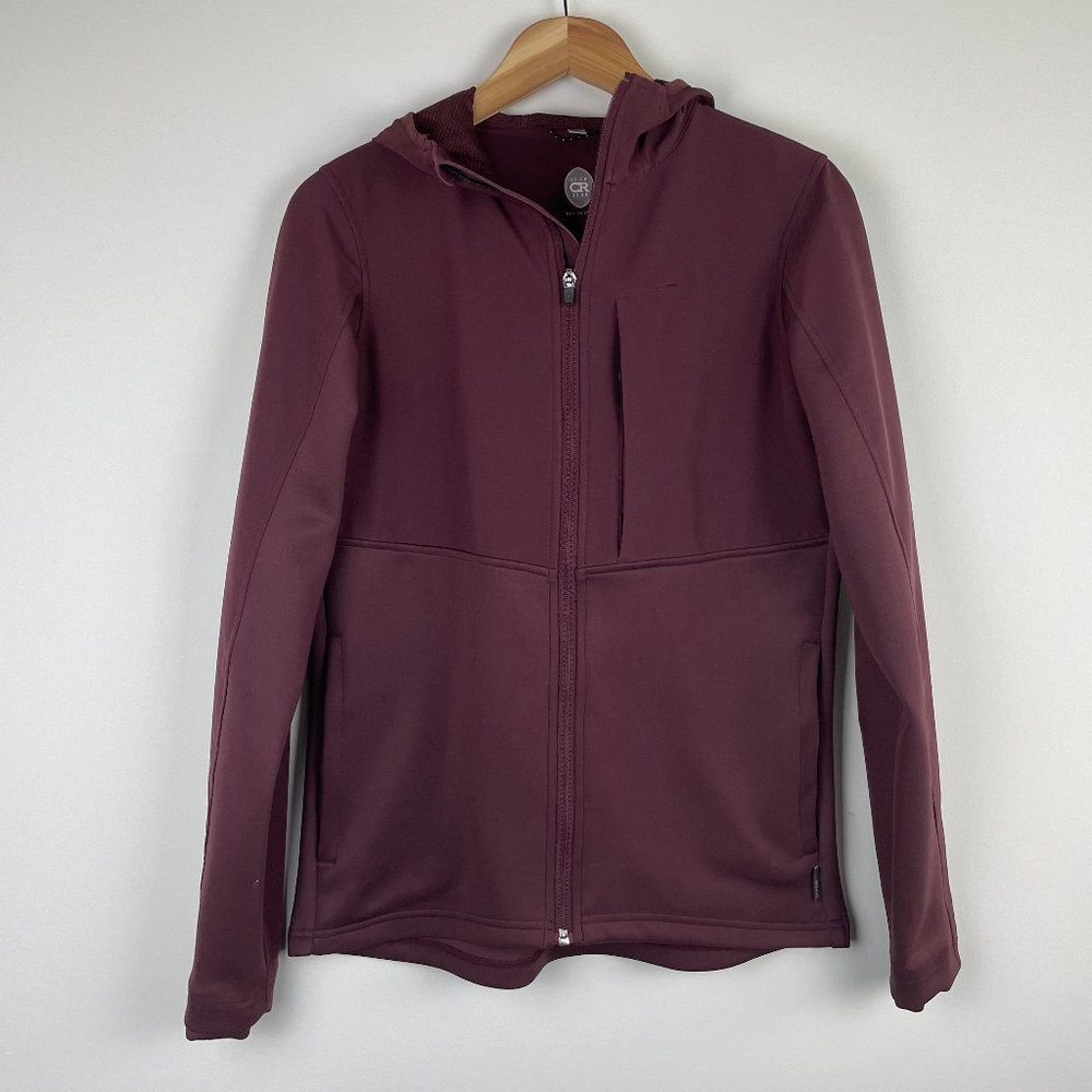CLUB RIDE Womens Lightwgt. Zip Front Cycling / Biking Maroon Jacket Small
